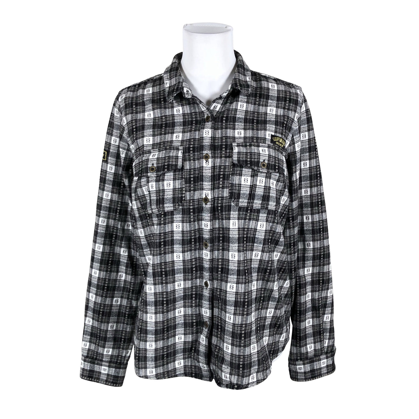 Unisex Superdry - Flannel shirt, size 42 - Black (1)