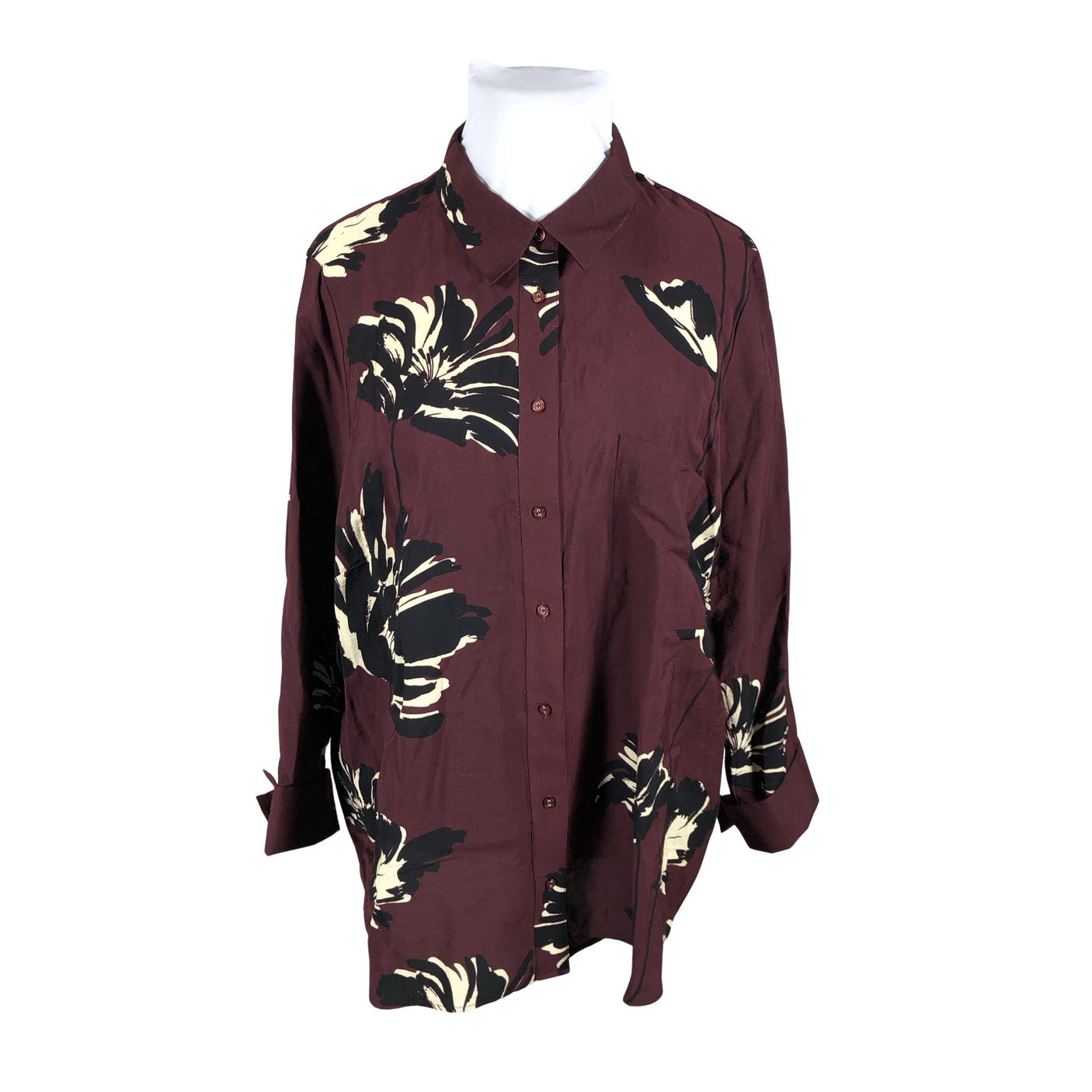 Unisex Next - Blouse, size 48 - Wine red (1)