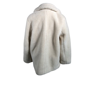 Unisex Gap - Faux fur coat, size 40 - White (2)
