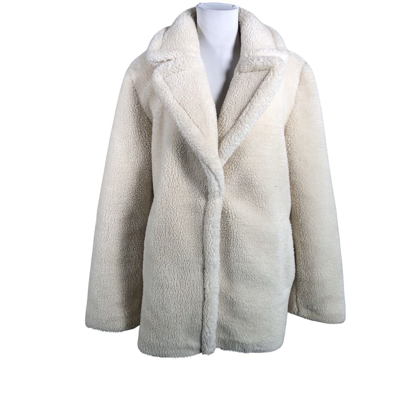 Unisex Gap - Faux fur coat, size 40 - White (1)