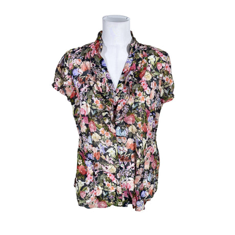 Unisex Taifun - Short-sleeved blouse, size 40 - Black ()