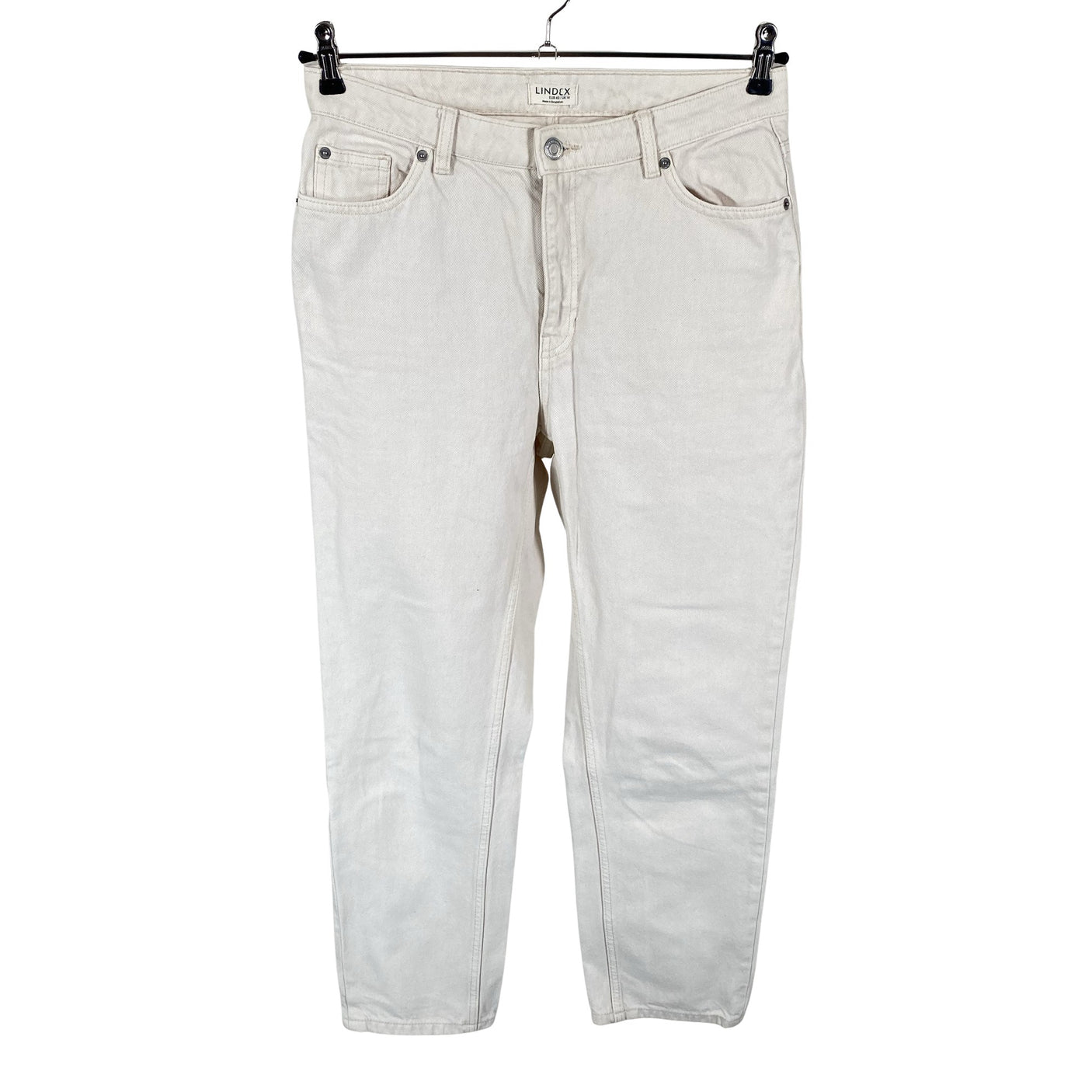 Unisex Lindex - Jeans, size 40 - Natural white (1)