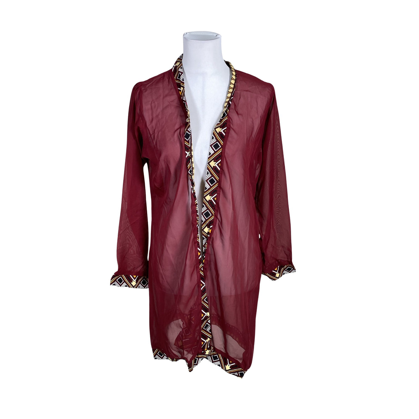 Unisex Handmade - Dressing gown, size 40 - Wine red (1)
