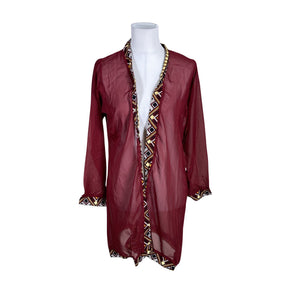 Unisex Handmade - Dressing gown, size 40 - Wine red (1)