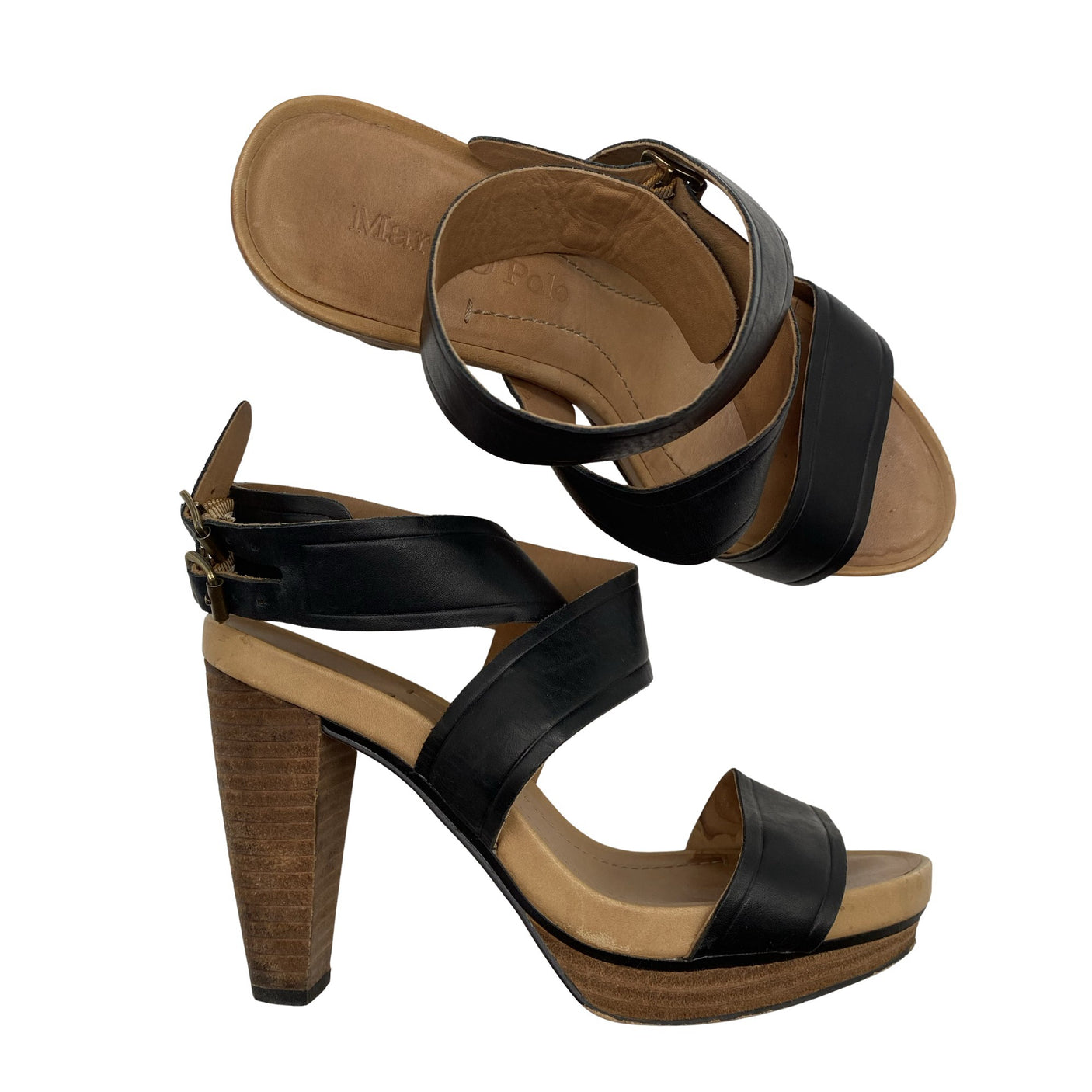 Unisex Marc O'Polo - Heeled sandals, size 36 - Black (1)