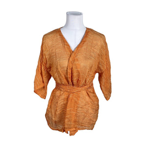 Unisex Lili Marleena - Short-sleeved blouse, size 40 - Orange (1)