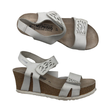 Unisex Mephisto - Wedge sandals, size 37 - White (2)