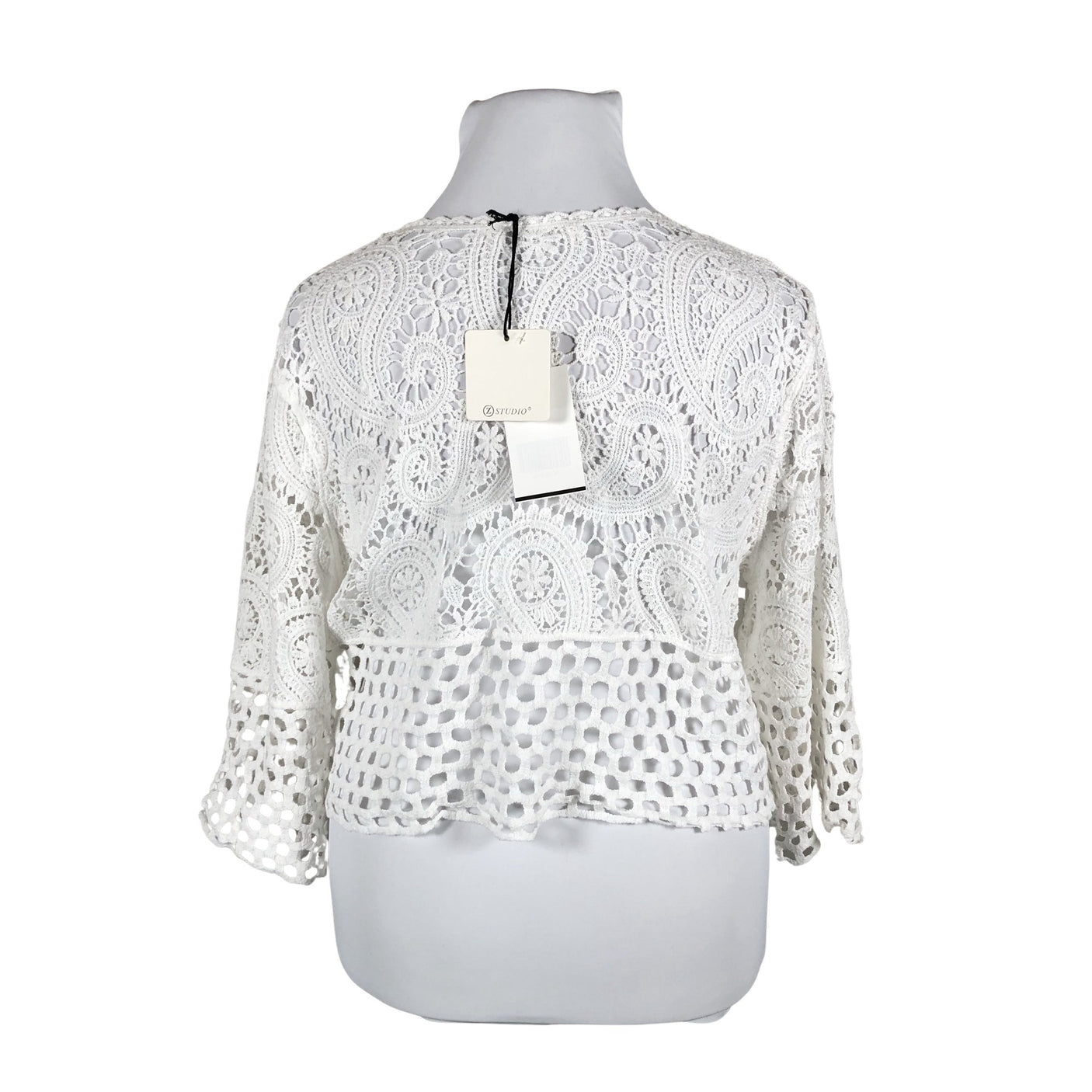 Unisex Studio - Knit bolero jacket, size 42 - White (2)