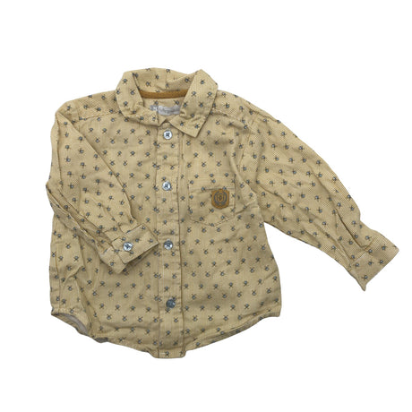 Unisex Tutto Piccolo - Collared shirt, size 68 - 74 - Yellow (2)
