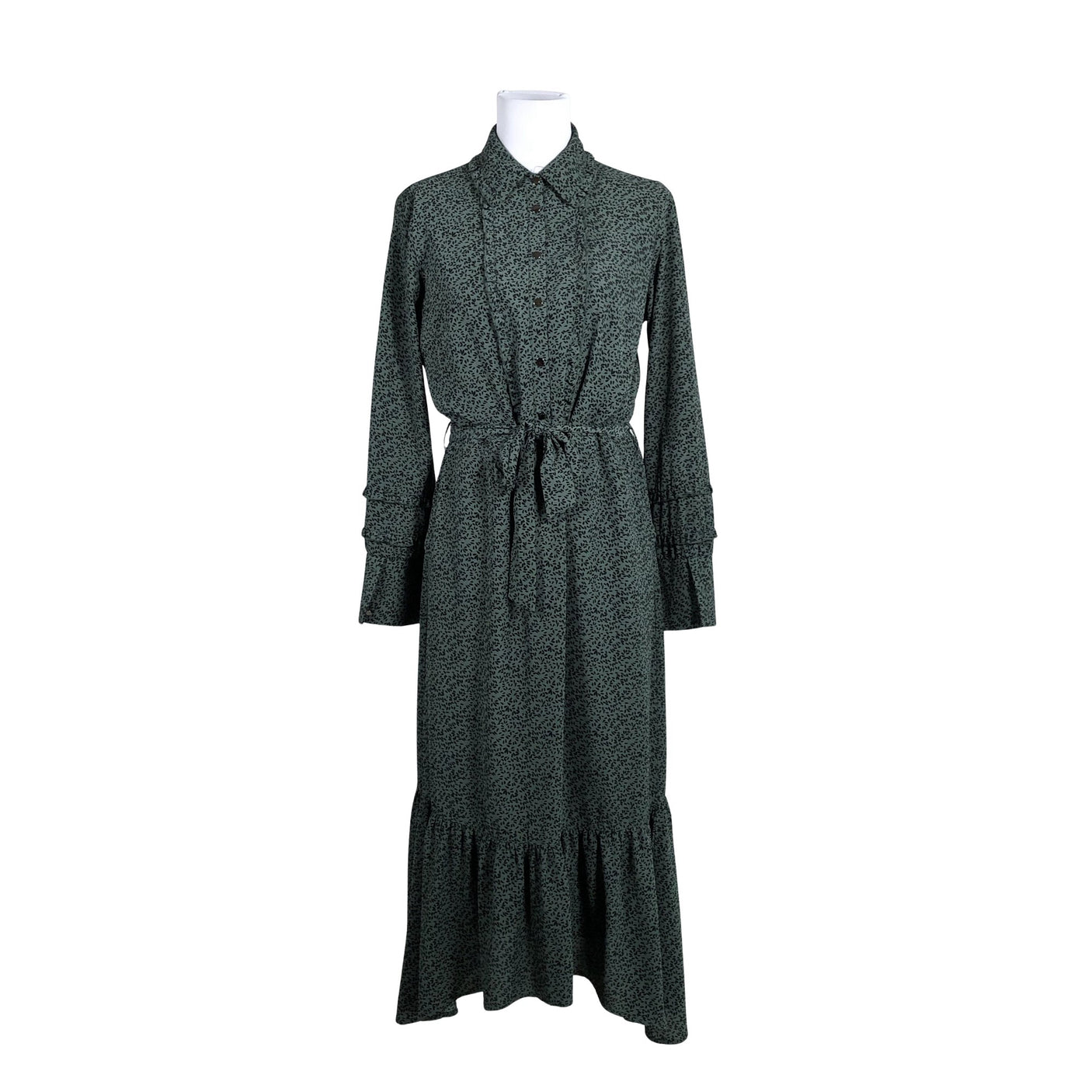 Unisex Monton - Schiffon dress, size 34 - Green (1)