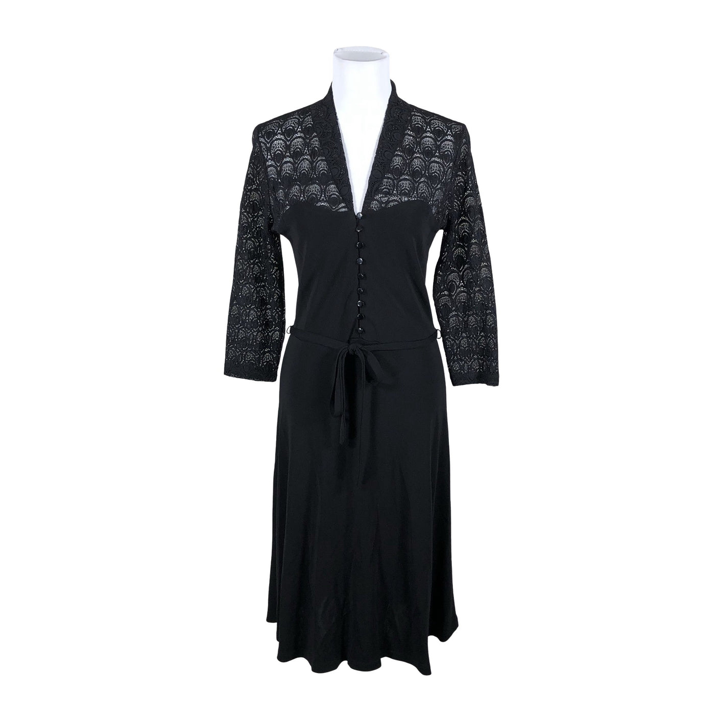 Unisex King Louie - Tricot dress, size 40 - Black (2)