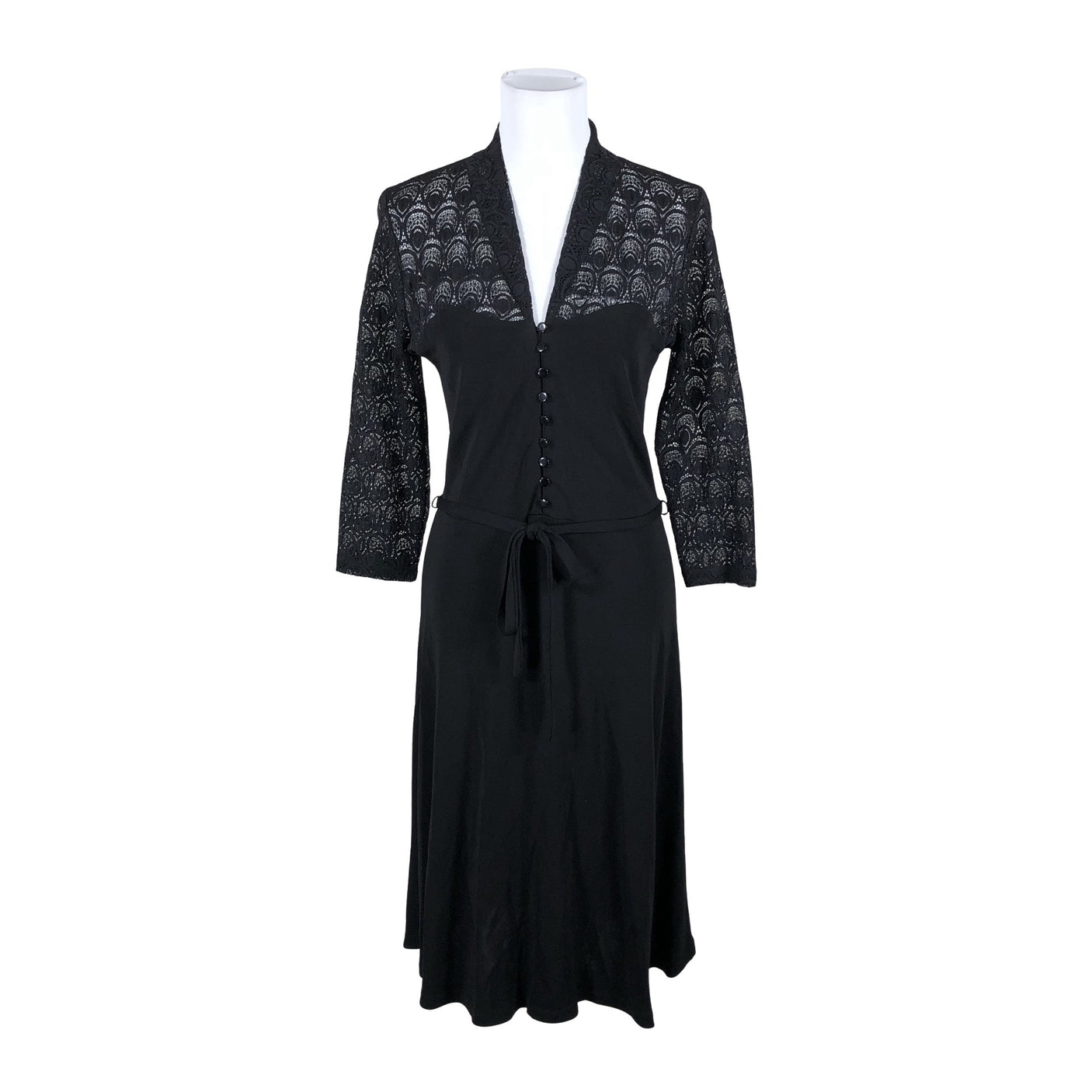Unisex King Louie - Tricot dress, size 40 - Black (1)