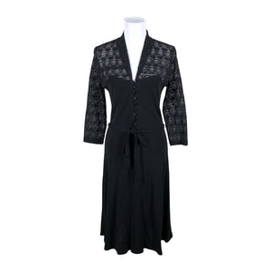 Unisex King Louie - Tricot dress, size 40 - Black (1)