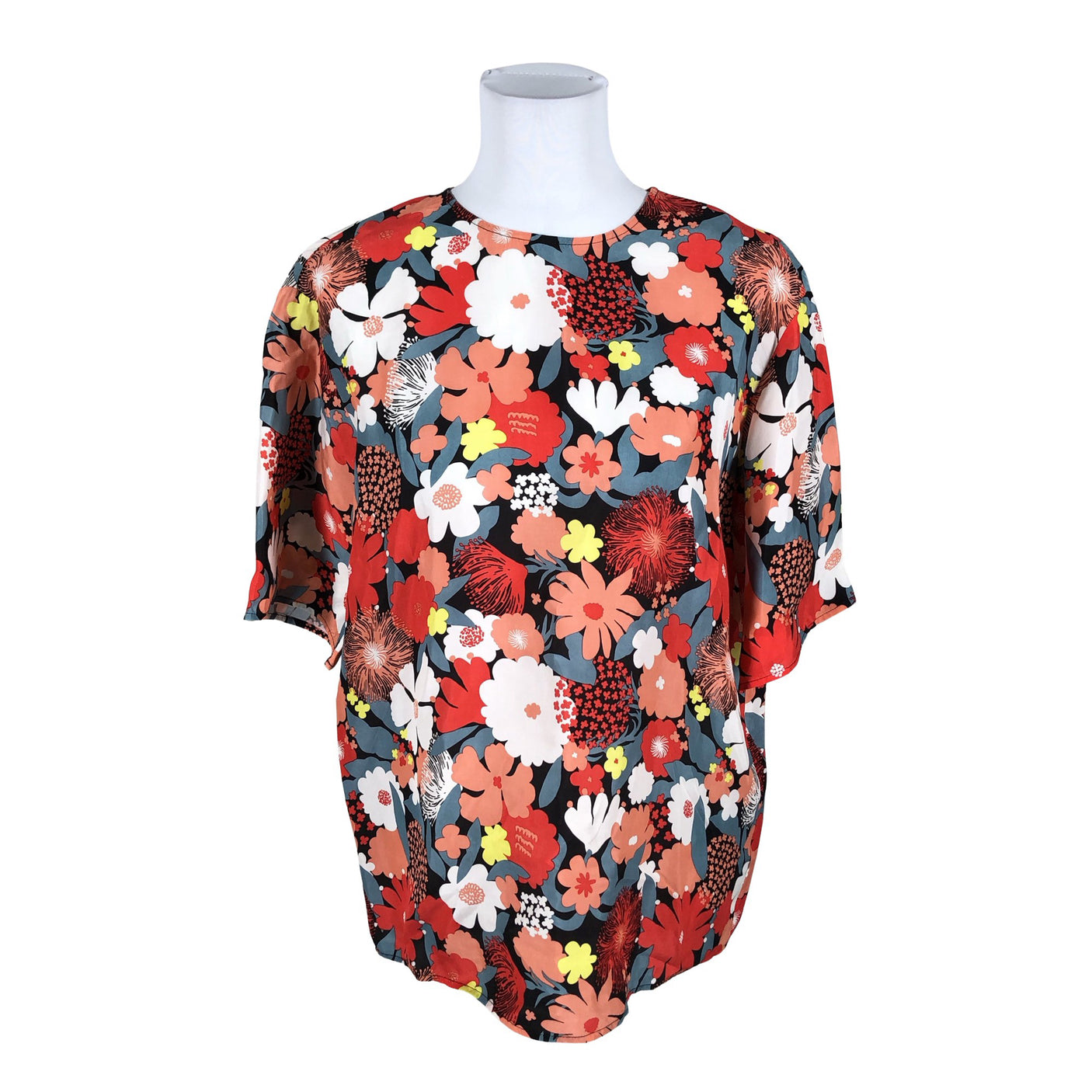 Unisex Marimekko - Short-sleeved blouse, size 36 - Red (1)