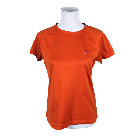 Unisex Peak Performance - Sports shirt, short sleeve, size 40 - Orange ()