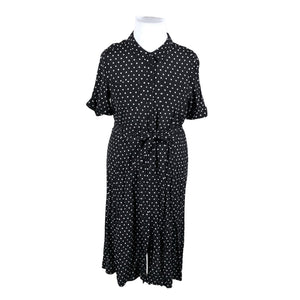 Unisex Sézane - Schiffon dress, size 42 - Black (1)