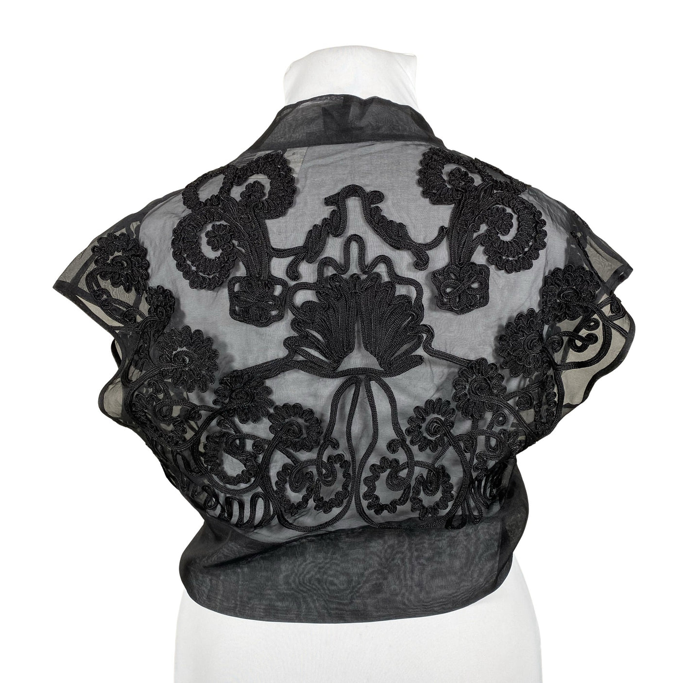 Unisex Bandolera - Evening bolero jacket, size 44 - Black (2)