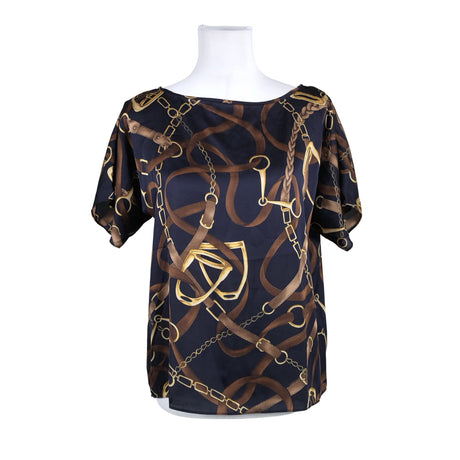 Unisex Lauren Ralph Lauren - Short-sleeved blouse, size 38 - Blue ()