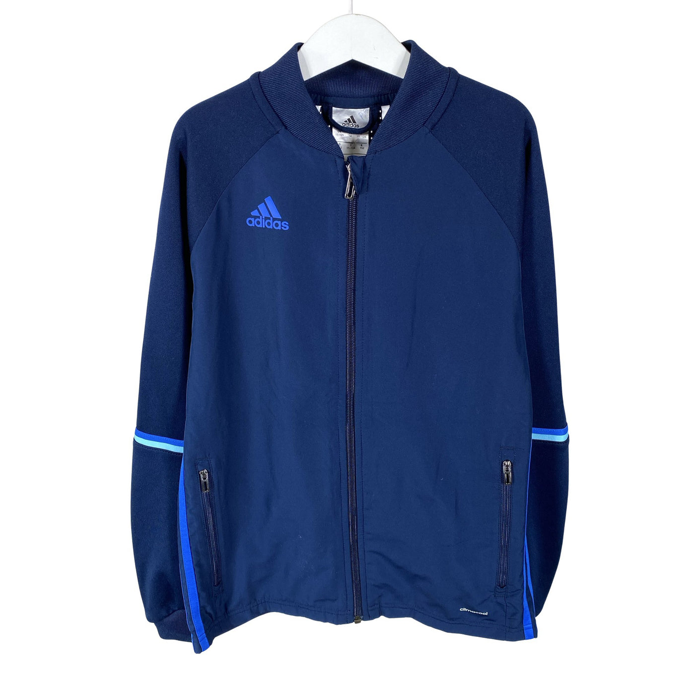 Unisex Adidas - Track jacket, size 146 - 152 - Blue (1)