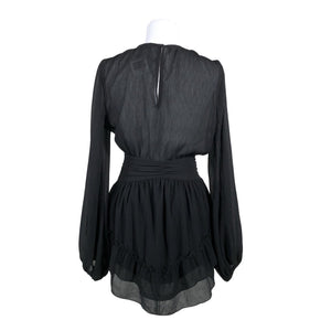 Unisex Na-KD - Schiffon dress, size 34 - Black (2)