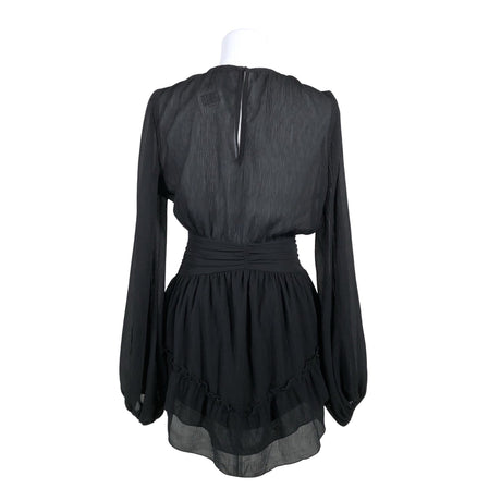Unisex Na-KD - Schiffon dress, size 34 - Black (2)