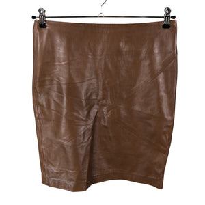 Unisex E'NY - Leather skirt, size 38 - Brown (1)