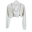Unisex Kinderit - Knit bolero jacket, size 146 - 152 - Natural white ()