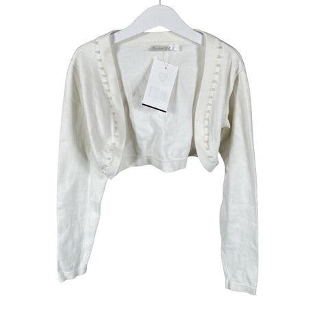 Unisex Kinderit - Knit bolero jacket, size 146 - 152 - Natural white ()