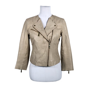 Unisex Andiata - Leather jacket, size 36 - Beige (1)