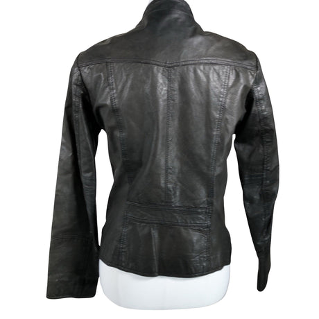 Unisex Esprit - Leather jacket, size 36 - Black (2)