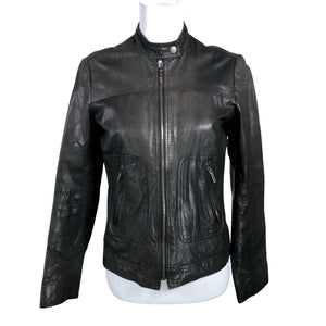 Unisex Esprit - Leather jacket, size 36 - Black (1)