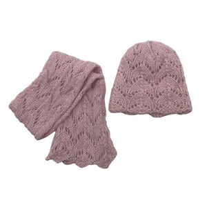 Unisex Handmade - Winter beanie, size 52 - 54 cm - Light pink (1)