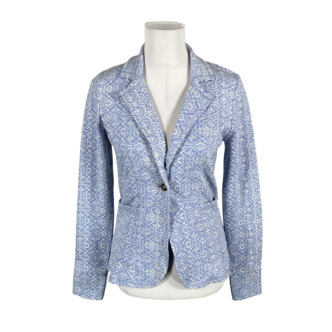 Unisex Cream - Sweat jacket, size 36 - Light blue (1)