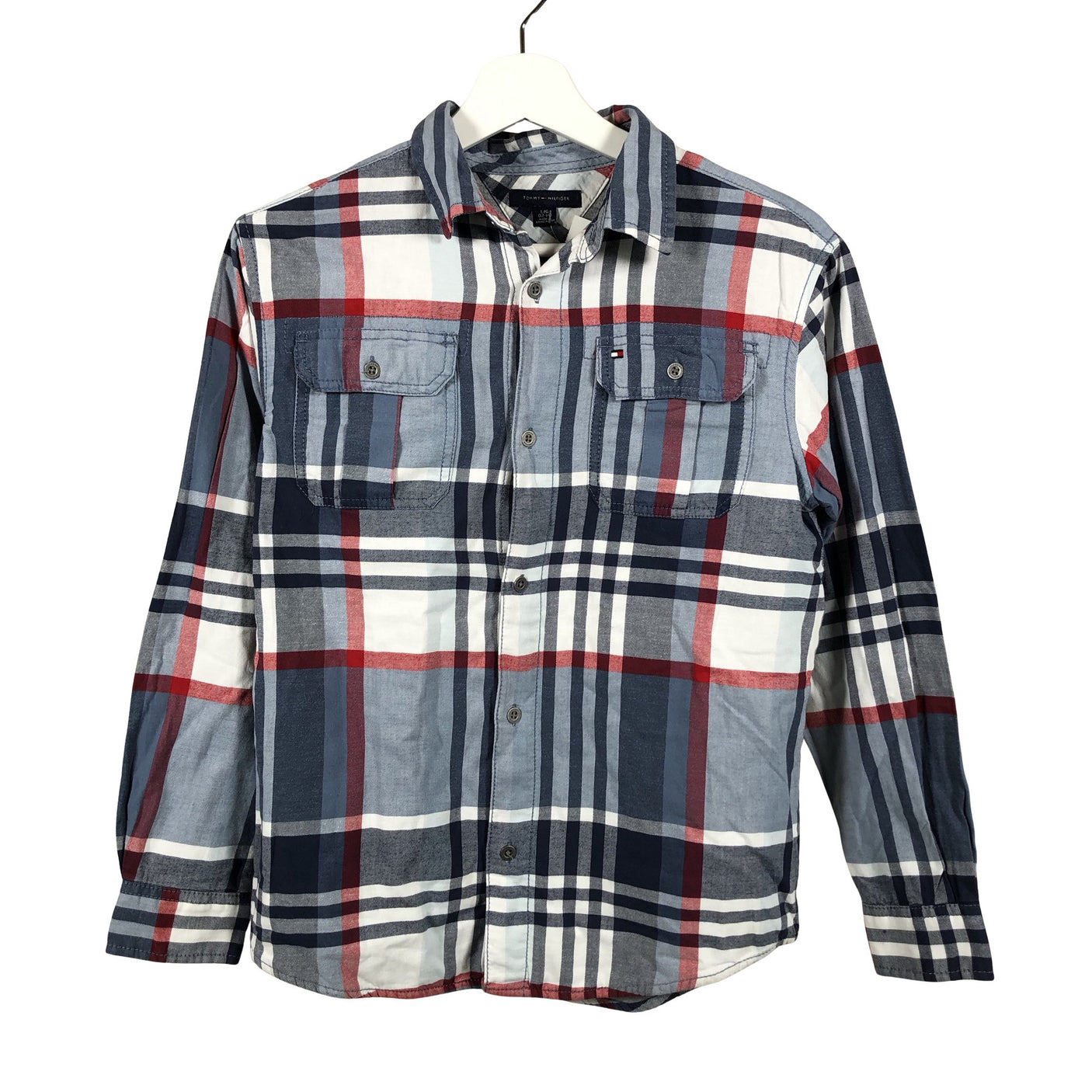 Unisex Tommy Hilfiger - Flannel shirt, size 152 - 158 - Light blue (1)