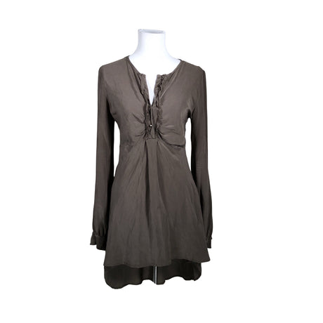 Unisex Ottod'Ame - Schiffon tunic, size 40 - Brown ()