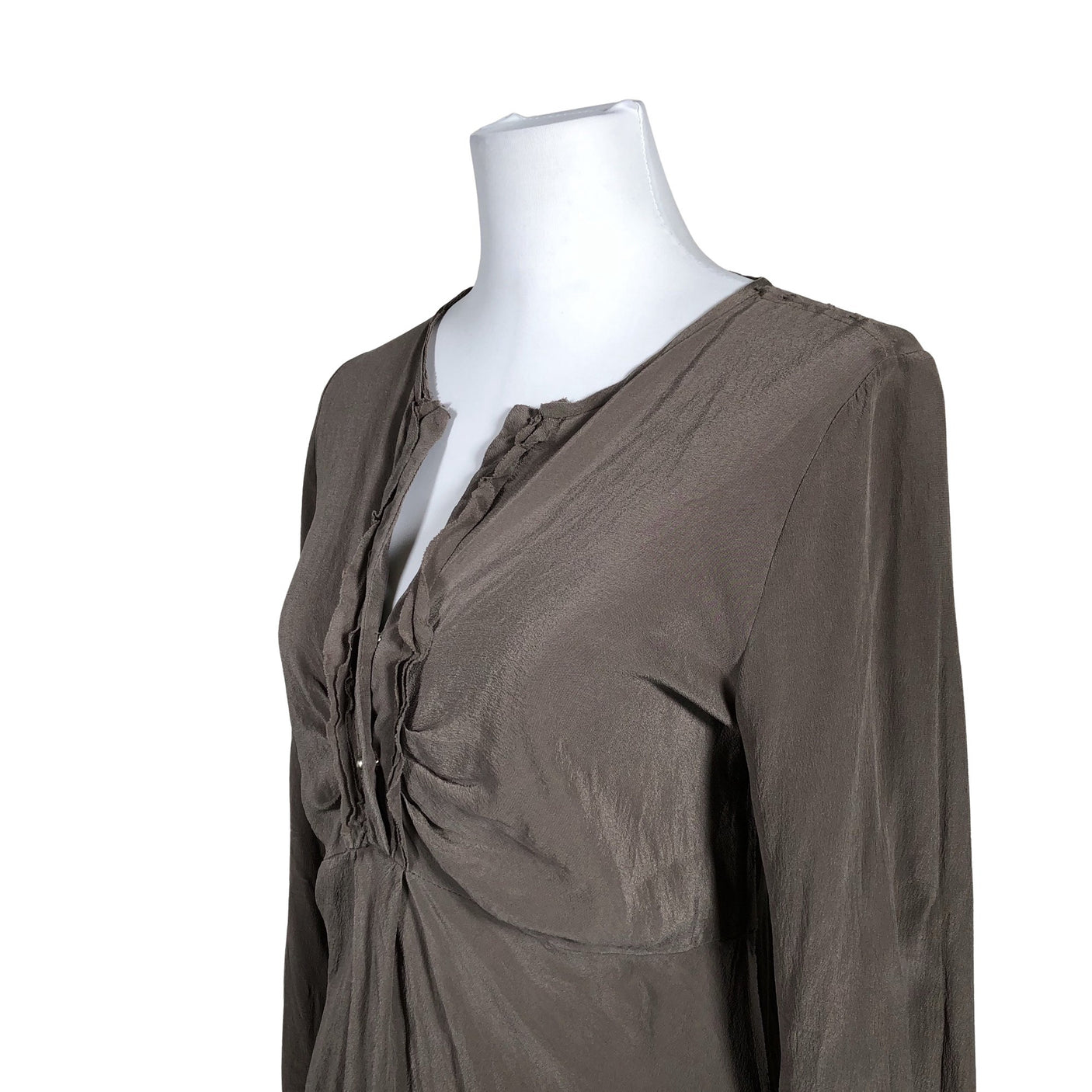Unisex Ottod'Ame - Schiffon tunic, size 40 - Brown (2)