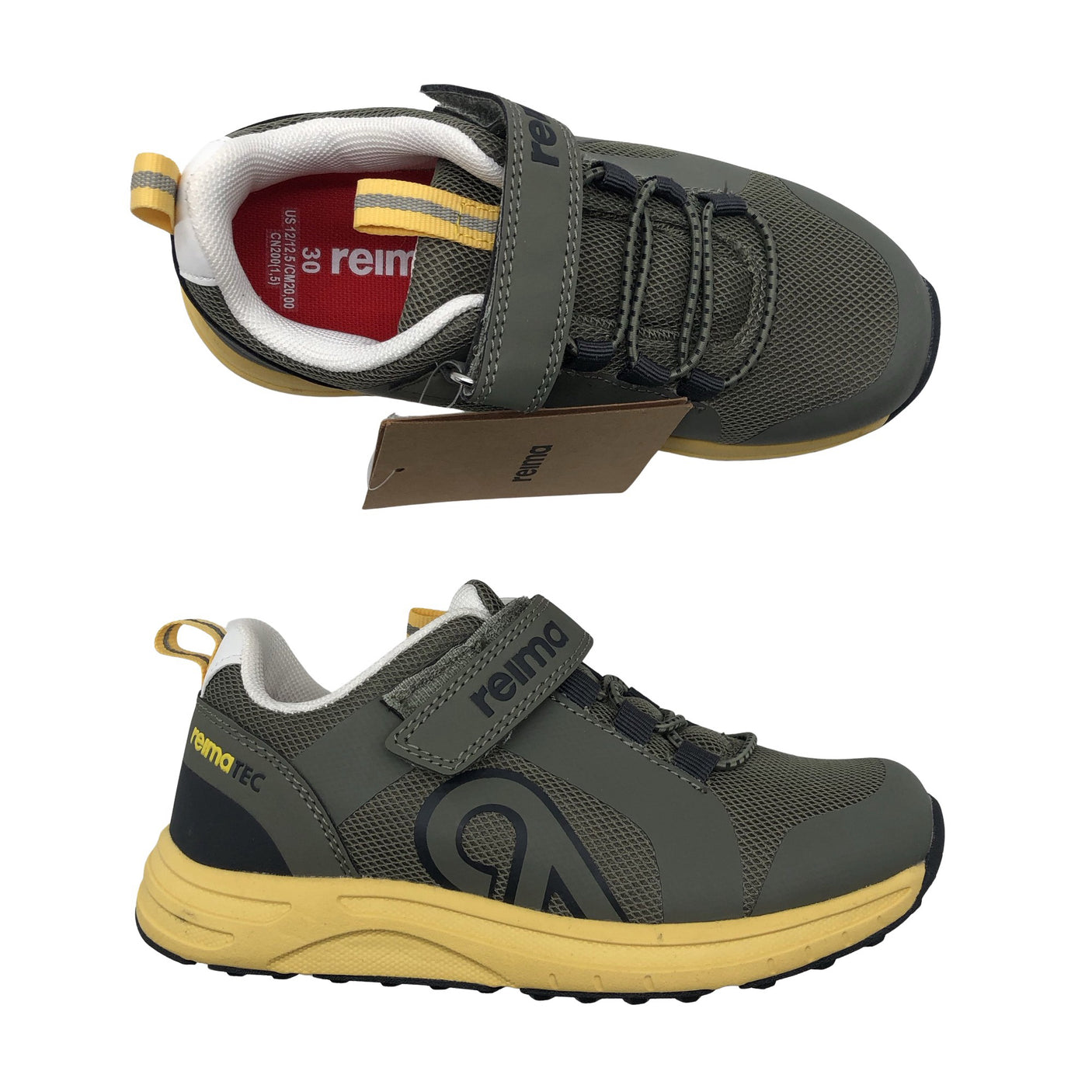 Unisex Reima - Casual sneakers, size 30 - Green (1)