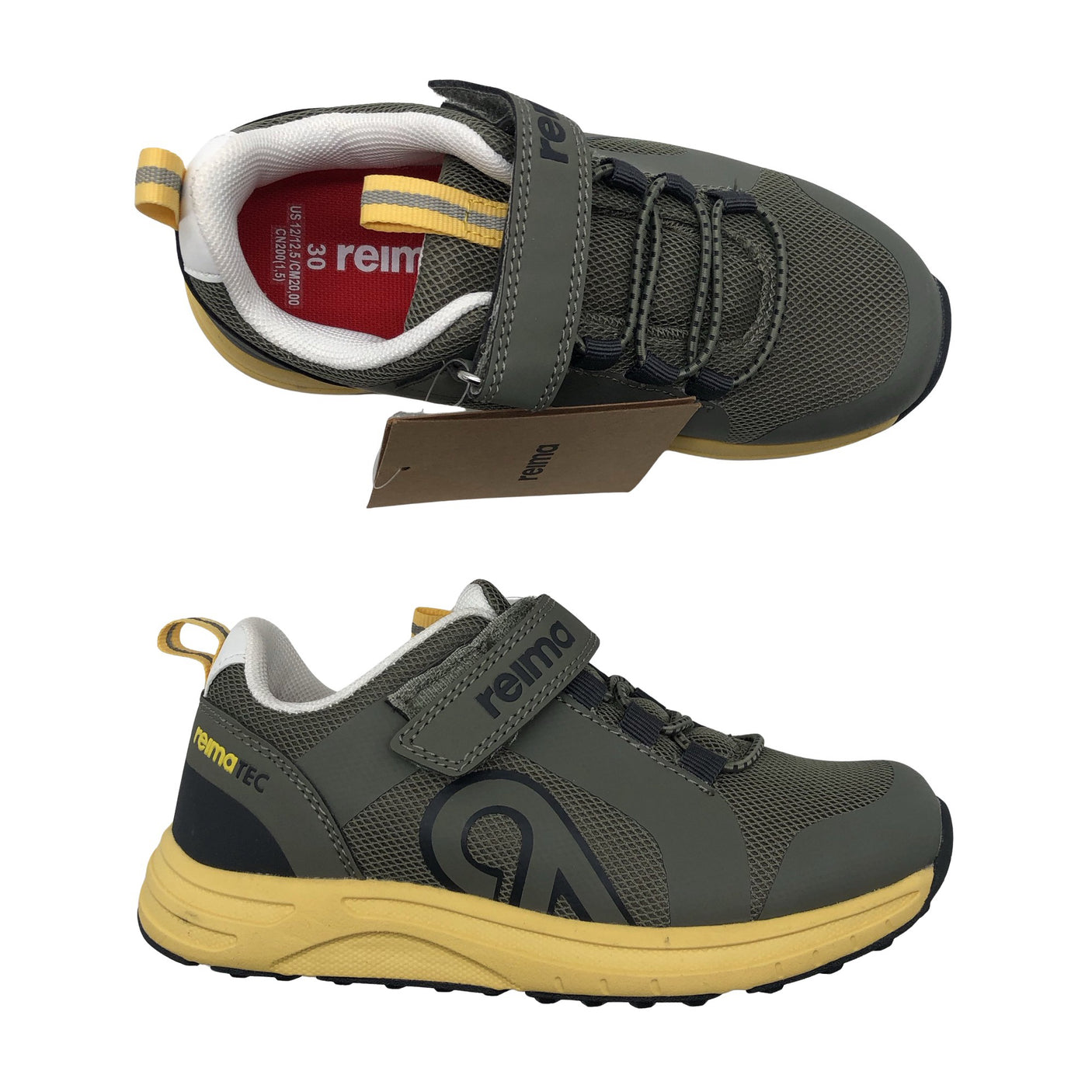 Unisex Reima - Casual sneakers, size 30 - Green (2)