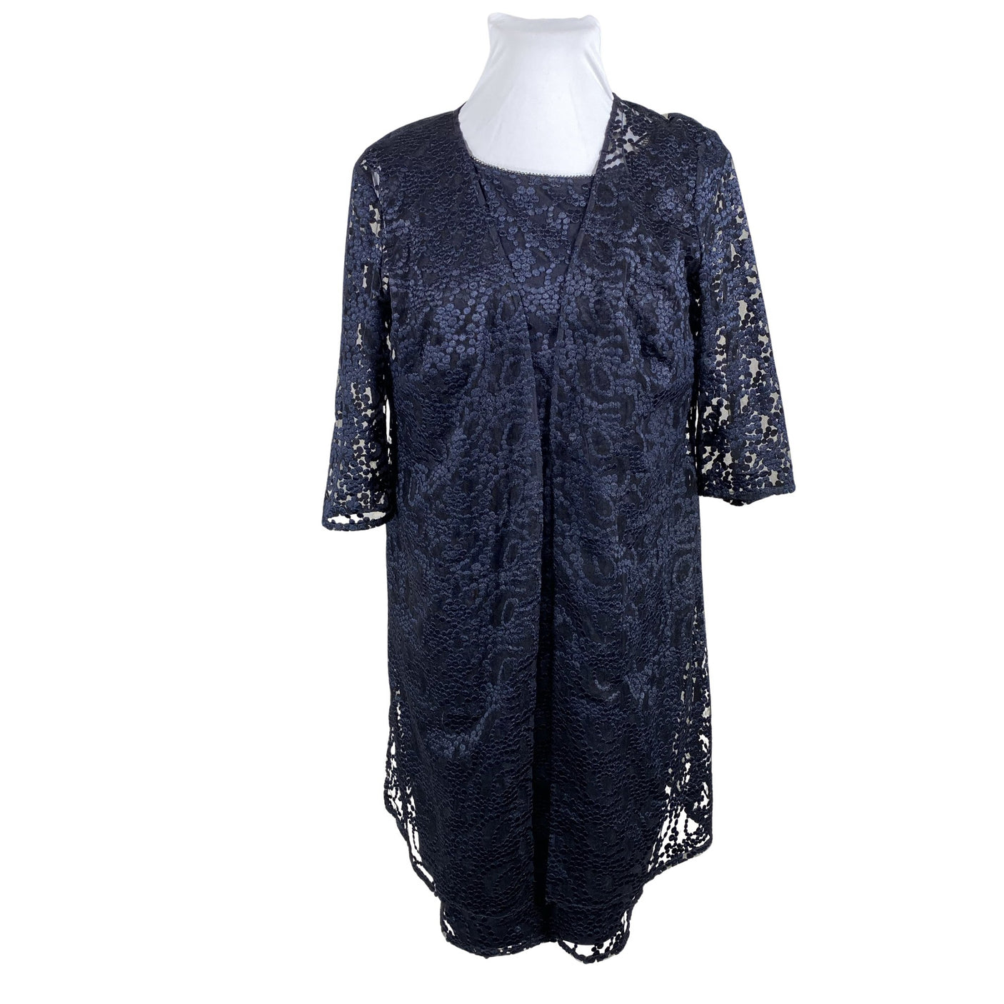Unisex Vera Mont - Party dress, size 46 - Blue (1)