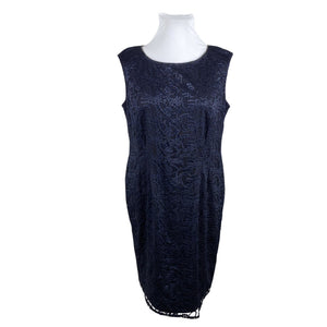 Unisex Vera Mont - Party dress, size 46 - Blue (3)