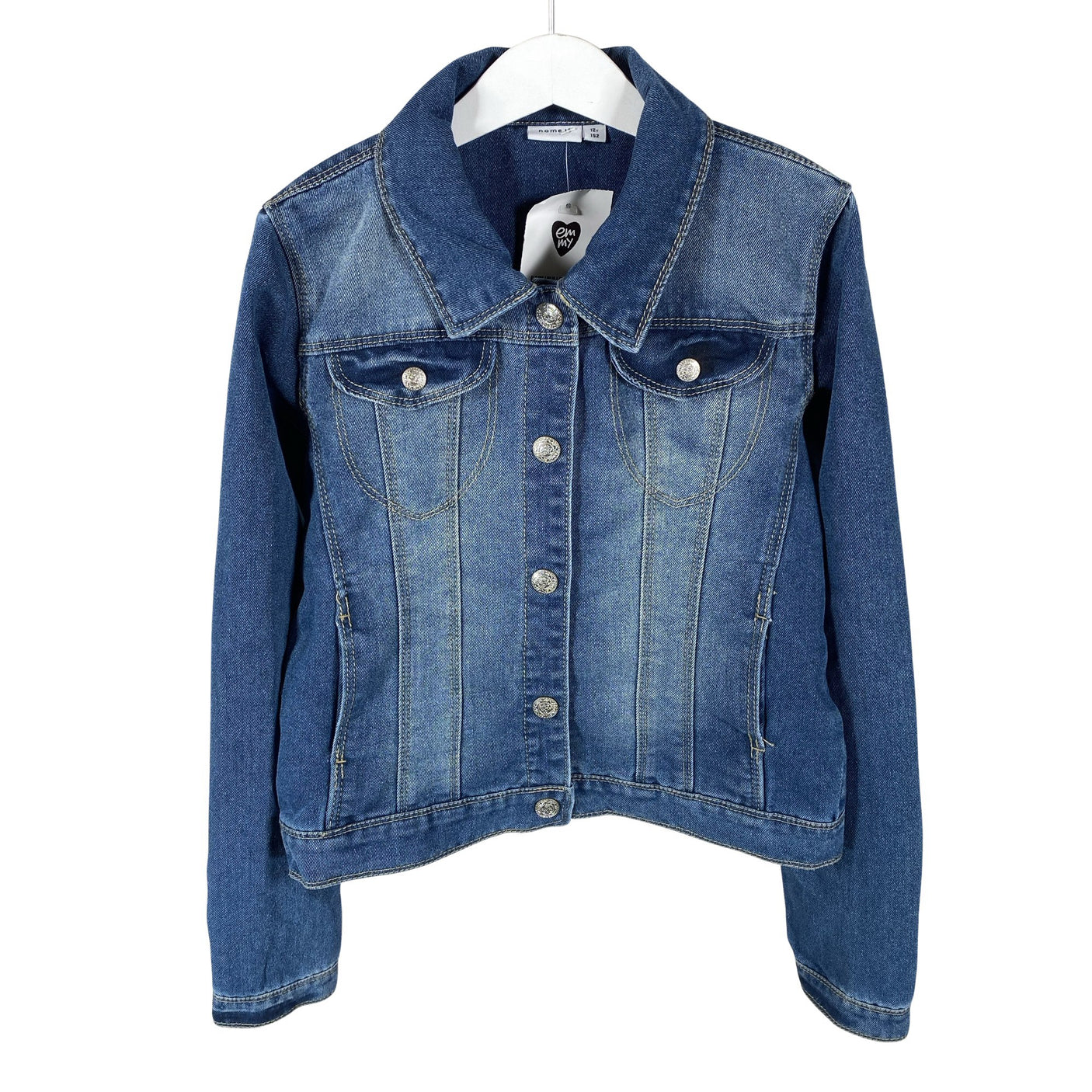 Unisex Name It - Denim jacket, size 146 - 152 - Blue (1)