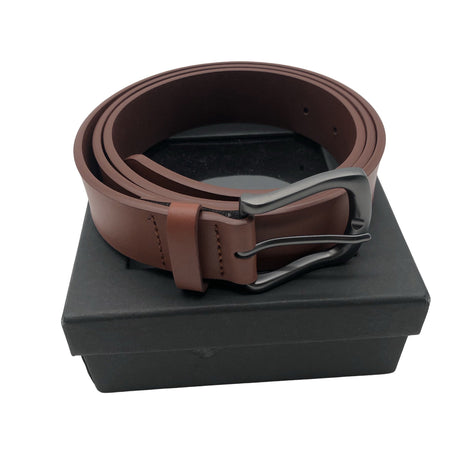 Unisex Construe - Leather belt, size Ei kokoa - Brown (2)