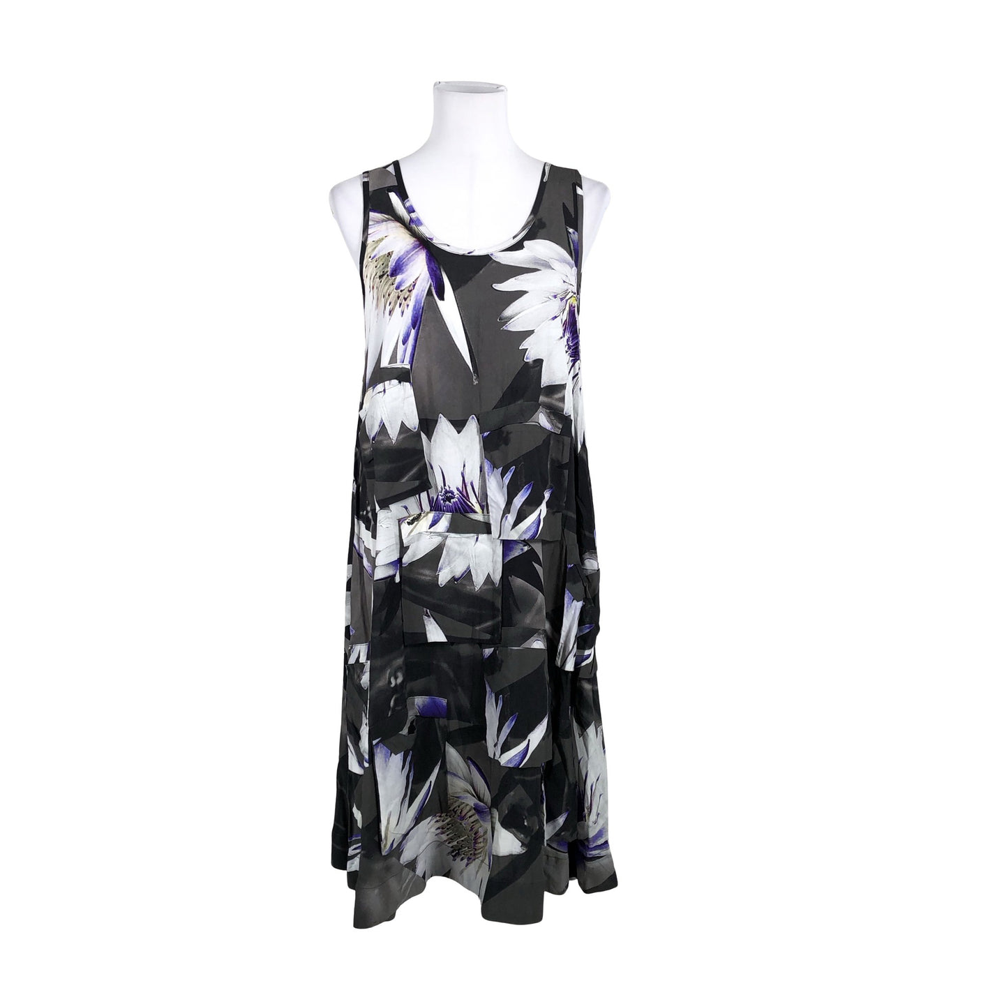 Unisex Bitte Kai Rand - Schiffon dress, size 38 - Gray (1)