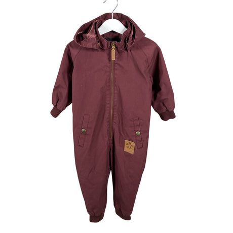 Unisex Mini Rodini - Spring/Fall overall, size 80 - 86 - Wine red ()