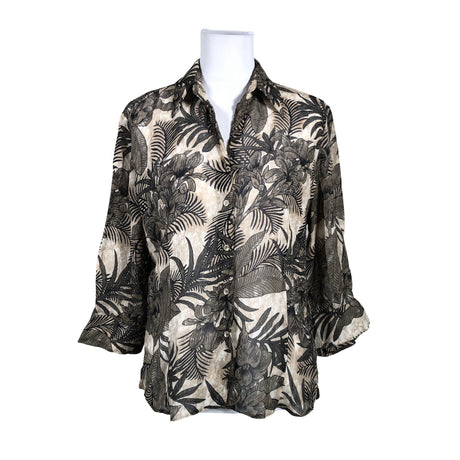 Unisex Gerry Weber - Short-sleeved blouse, size 40 - Brown ()