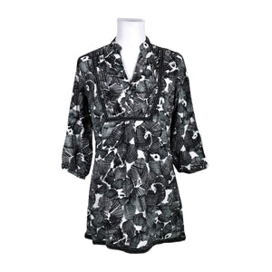 Unisex Micha - Schiffon tunic, size 40 - Black (1)