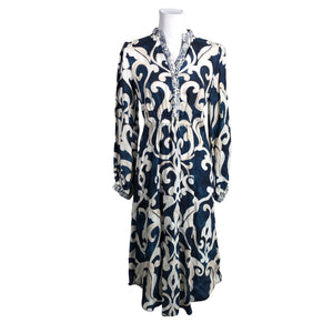 Unisex Gustav - Schiffon dress, size 34 - Blue (1)