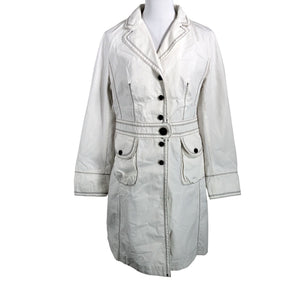 Unisex MasCara - Trench coat, size 40 - Natural white (1)