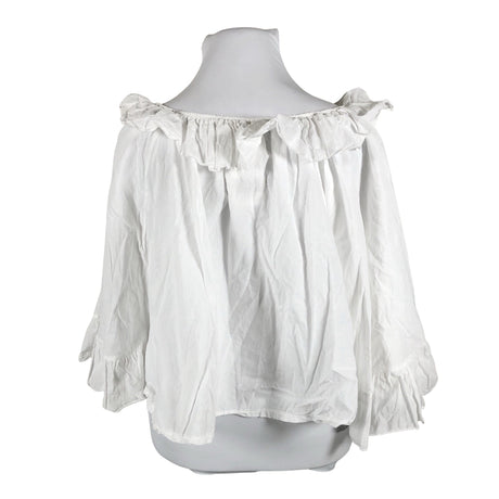Unisex Bohemiana - Short-sleeved blouse, size 44 - White (2)