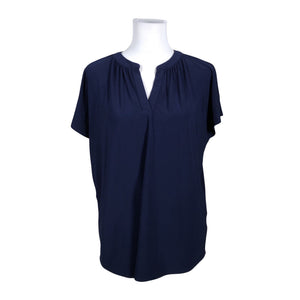 Unisex Jones New York - Short-sleeved blouse, size 40 - Blue (1)